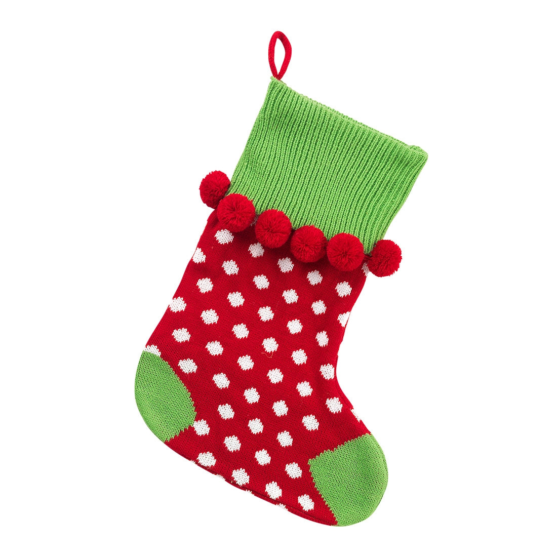 Pom Pom Christmas Stocking