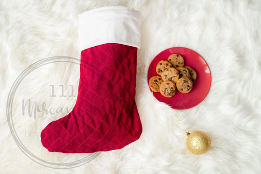 Red Velvet Christmas Stocking