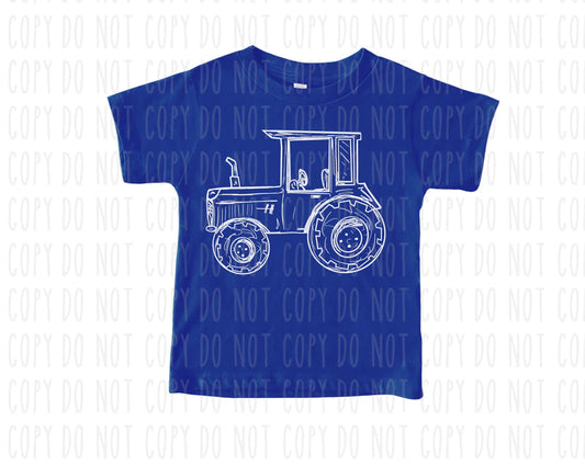 Tractor Sketch Tee - Youth