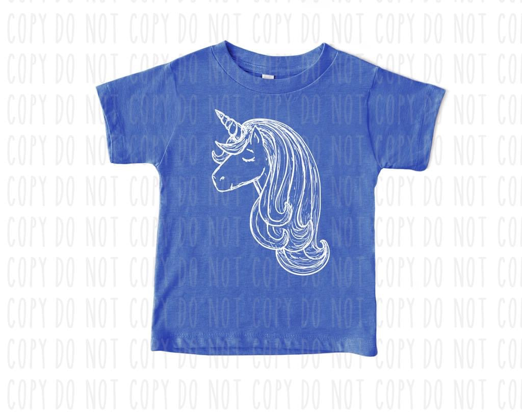 Unicorn Sketch Tee - Youth