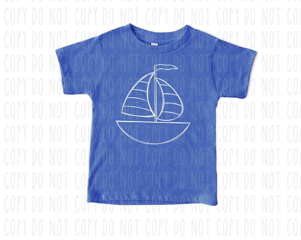 Sailboat Sketch Tee - Youth