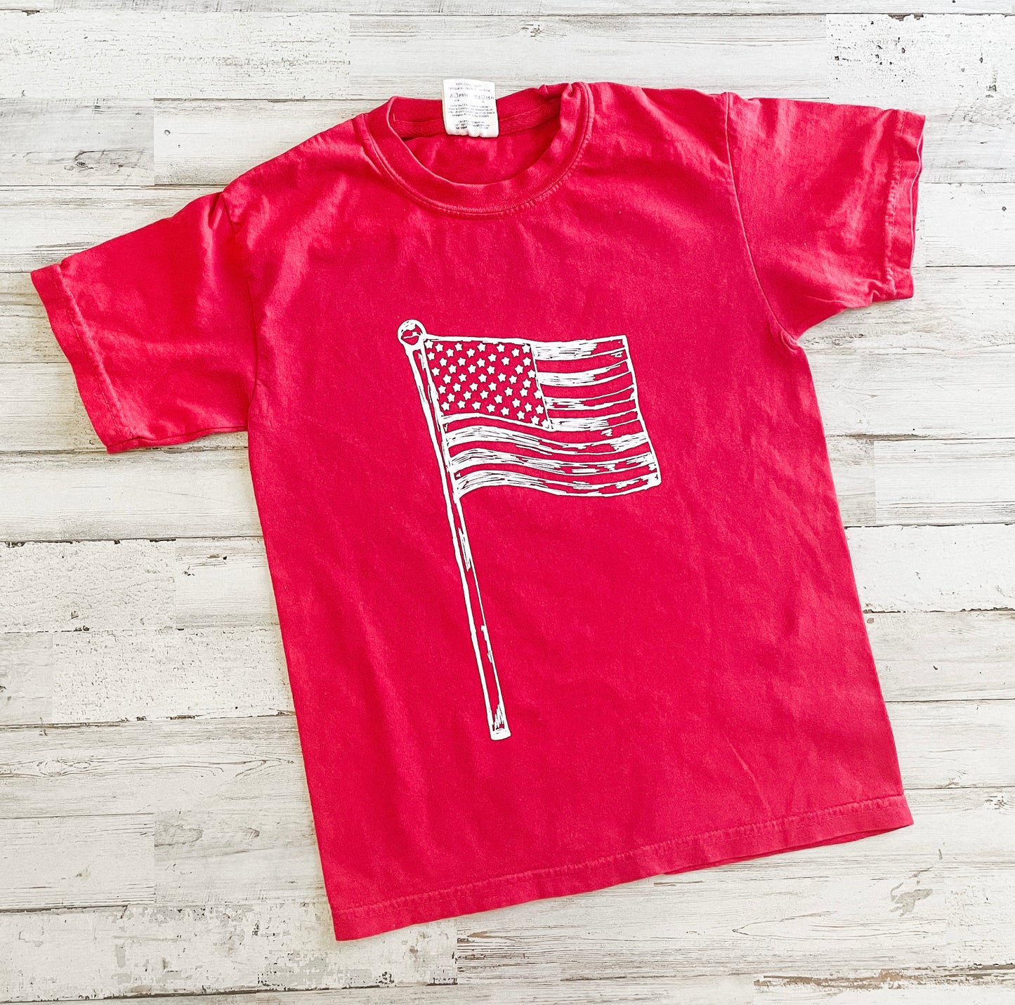 American Flag Sketch Tee